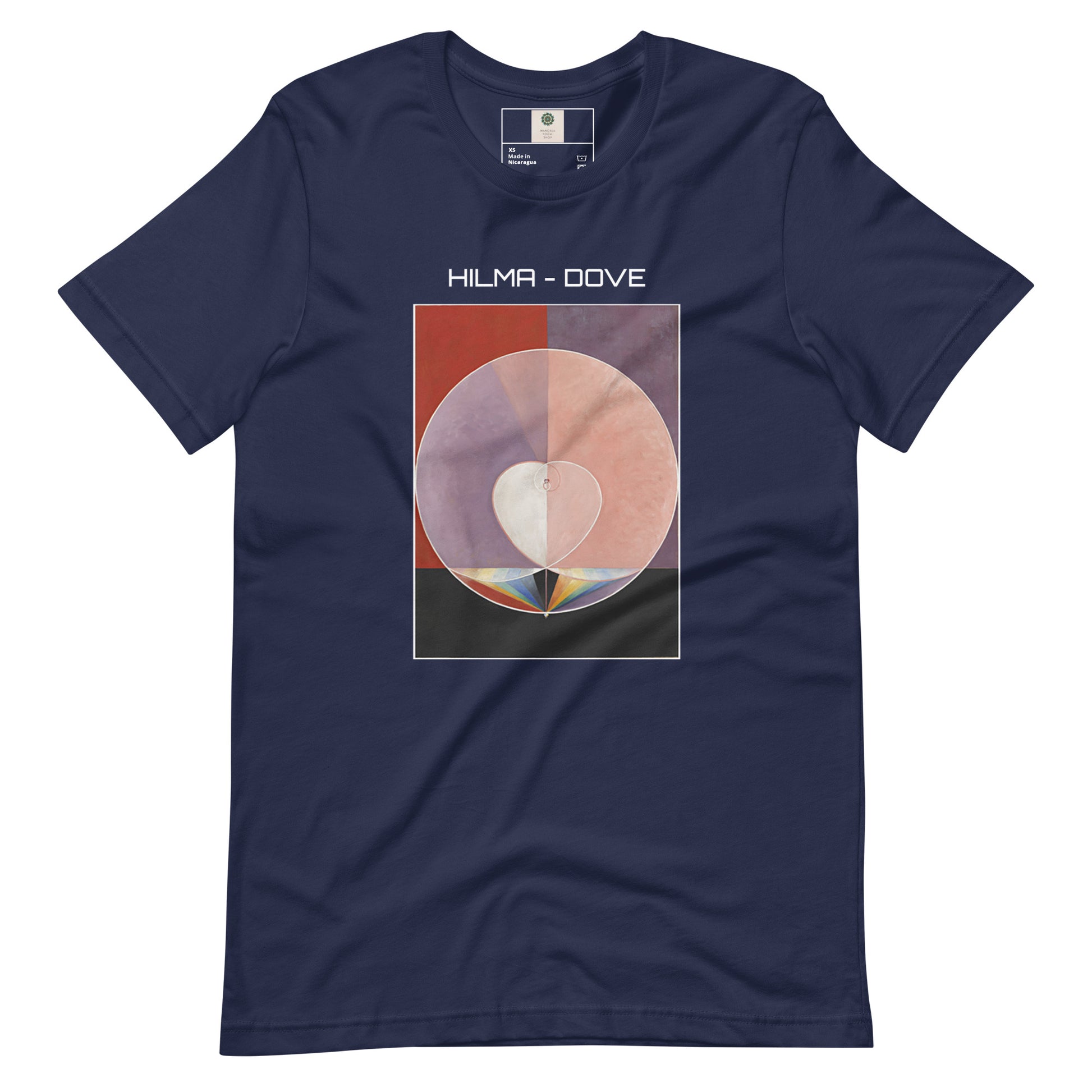 Hilma Af Klint Tryck Kortärmad 100% Bomull Blå T-Shirt - Dove