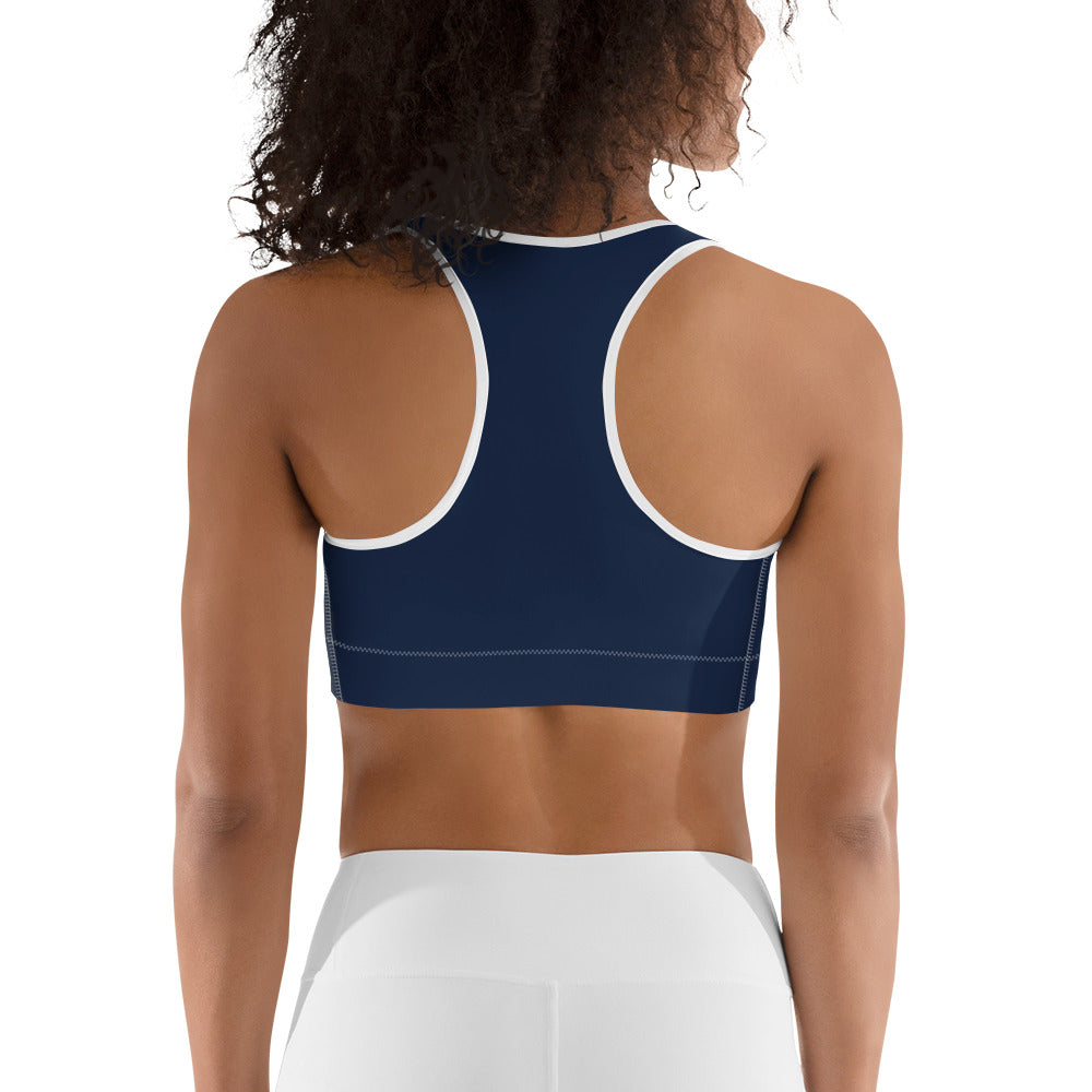 Marin Blå Mandala Yoga / Sport BH Med Racerback