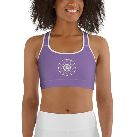 Lila Mandala Yoga / Sport BH Med Racerback