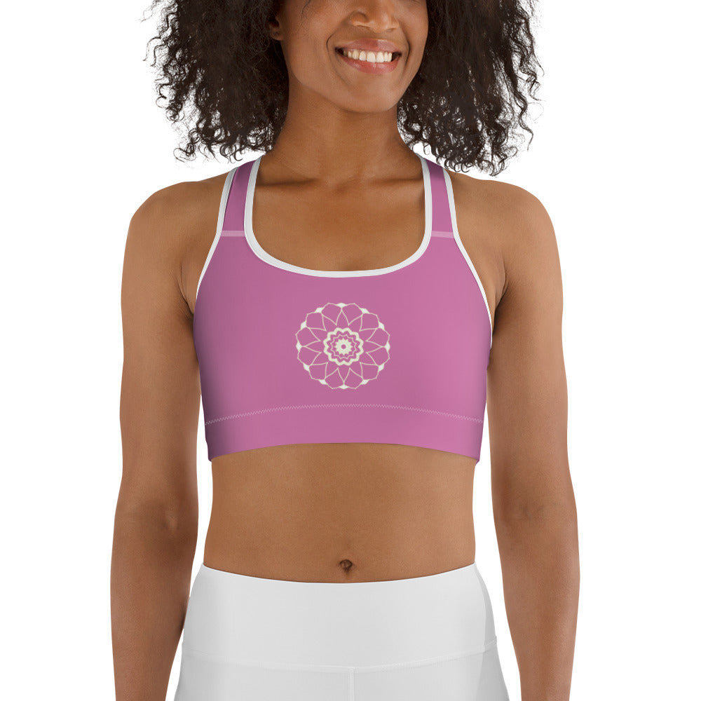 Rosa Mandala Yoga / Sport BH Med Racerback