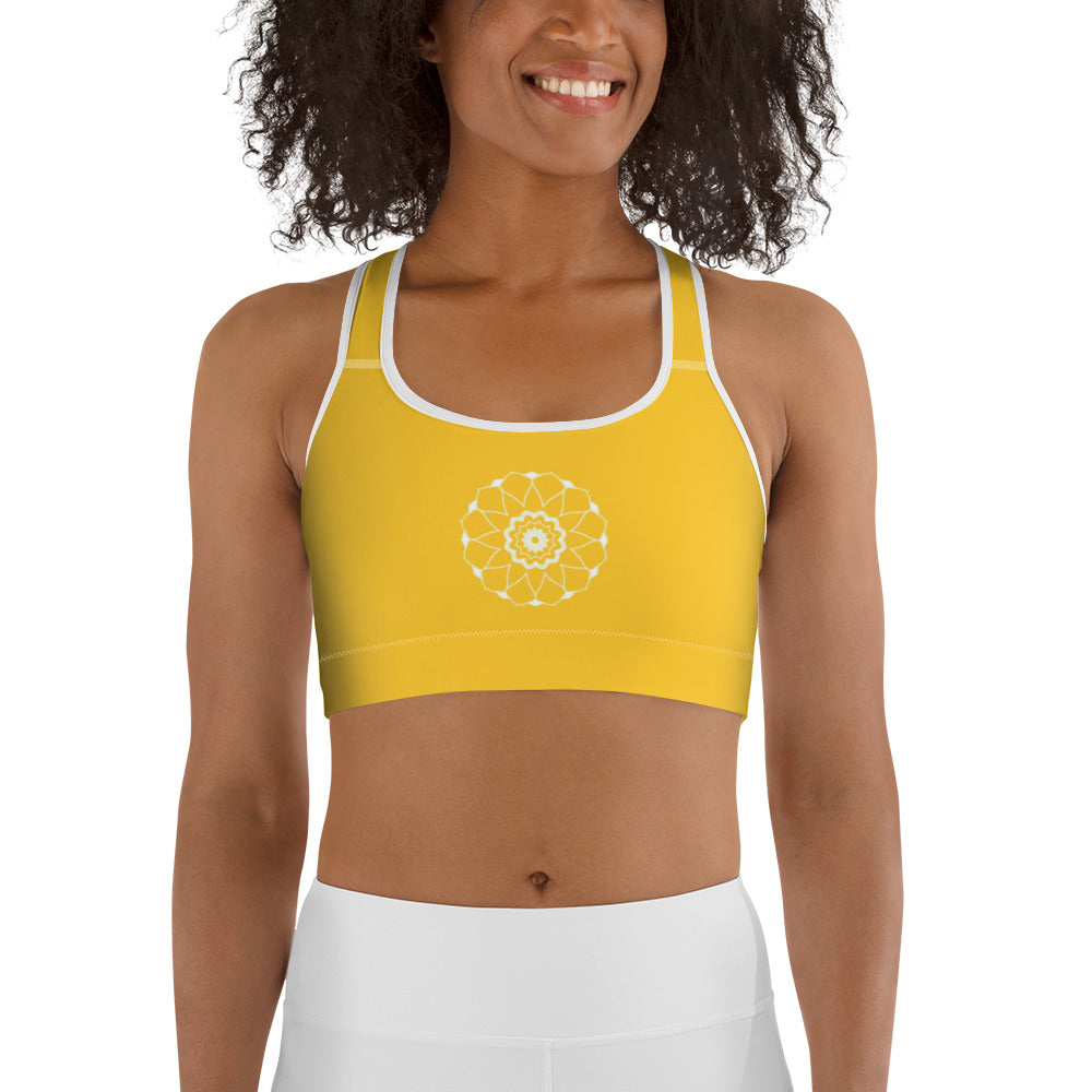 Gul Mandala Yoga / Sport BH Med Racerback