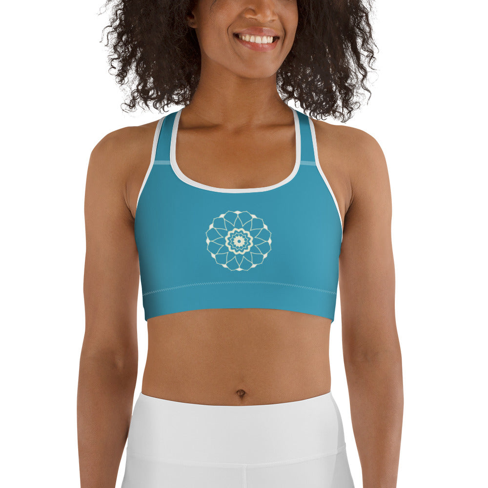 Turkos Mandala Yoga / Sport BH Med Racerback