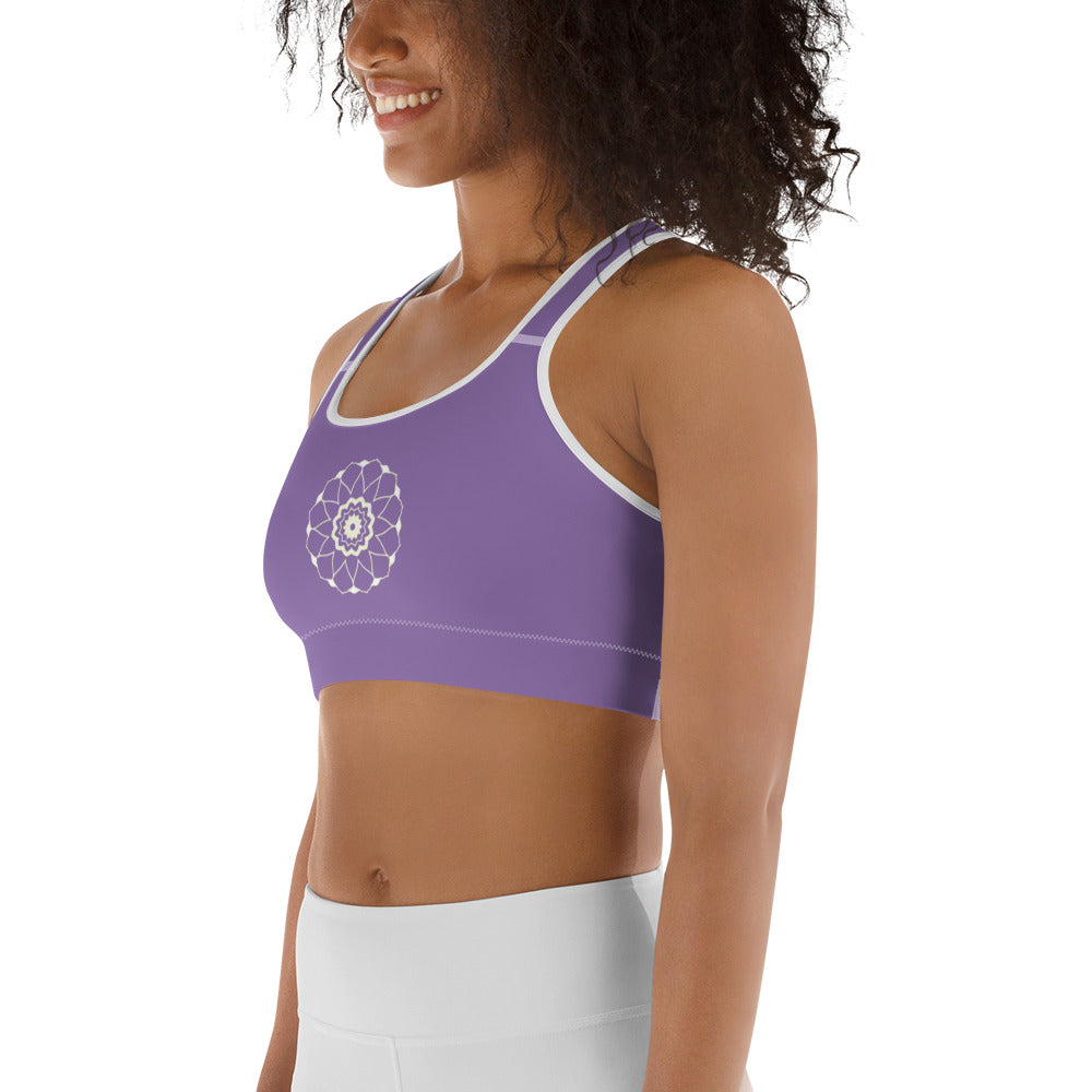 Lila Mandala Yoga / Sport BH Med Racerback