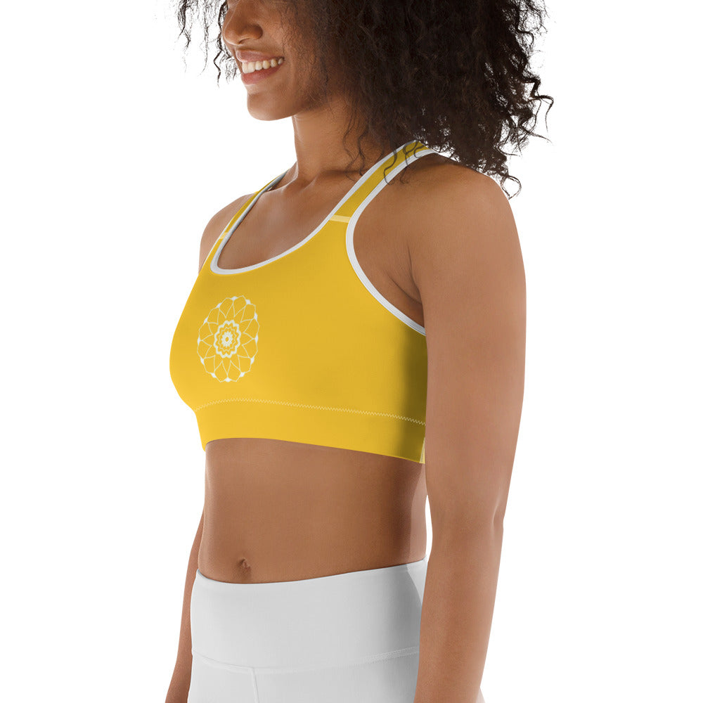 Gul Mandala Yoga / Sport BH Med Racerback