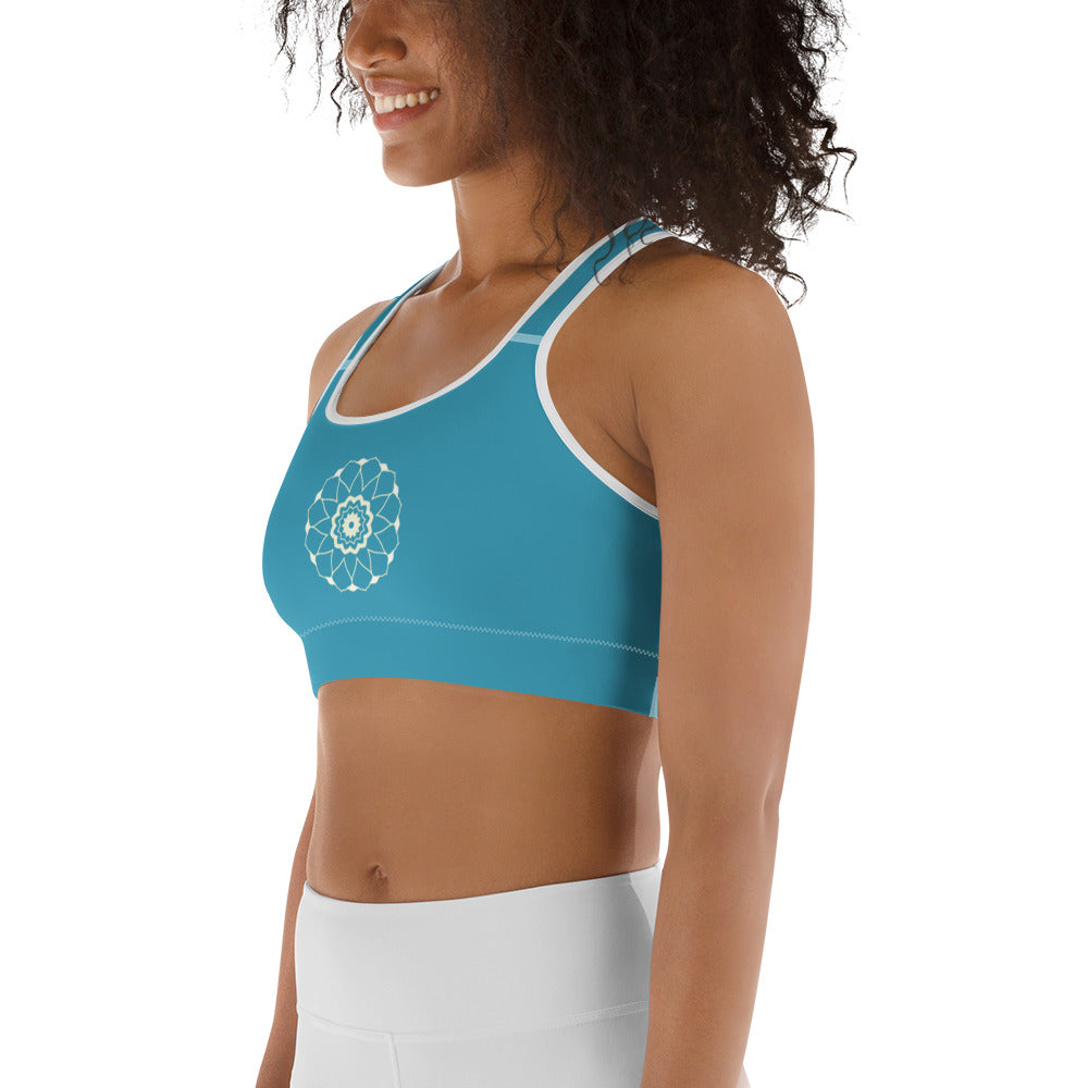 Turkos Mandala Yoga / Sport BH Med Racerback