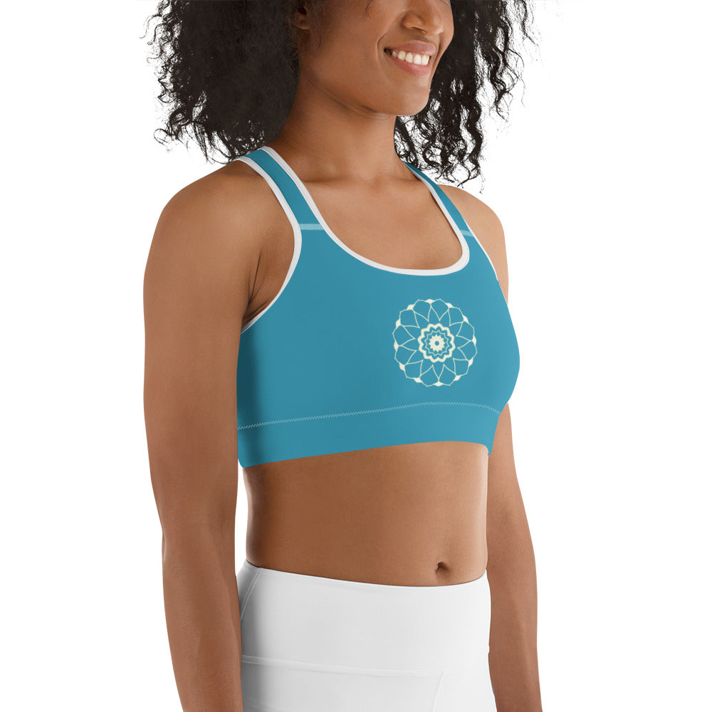 Turkos Mandala Yoga / Sport BH Med Racerback