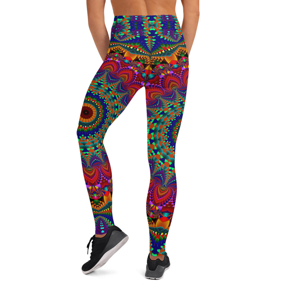 Boho Mandala Yogatights / Leggings - Neon Effect