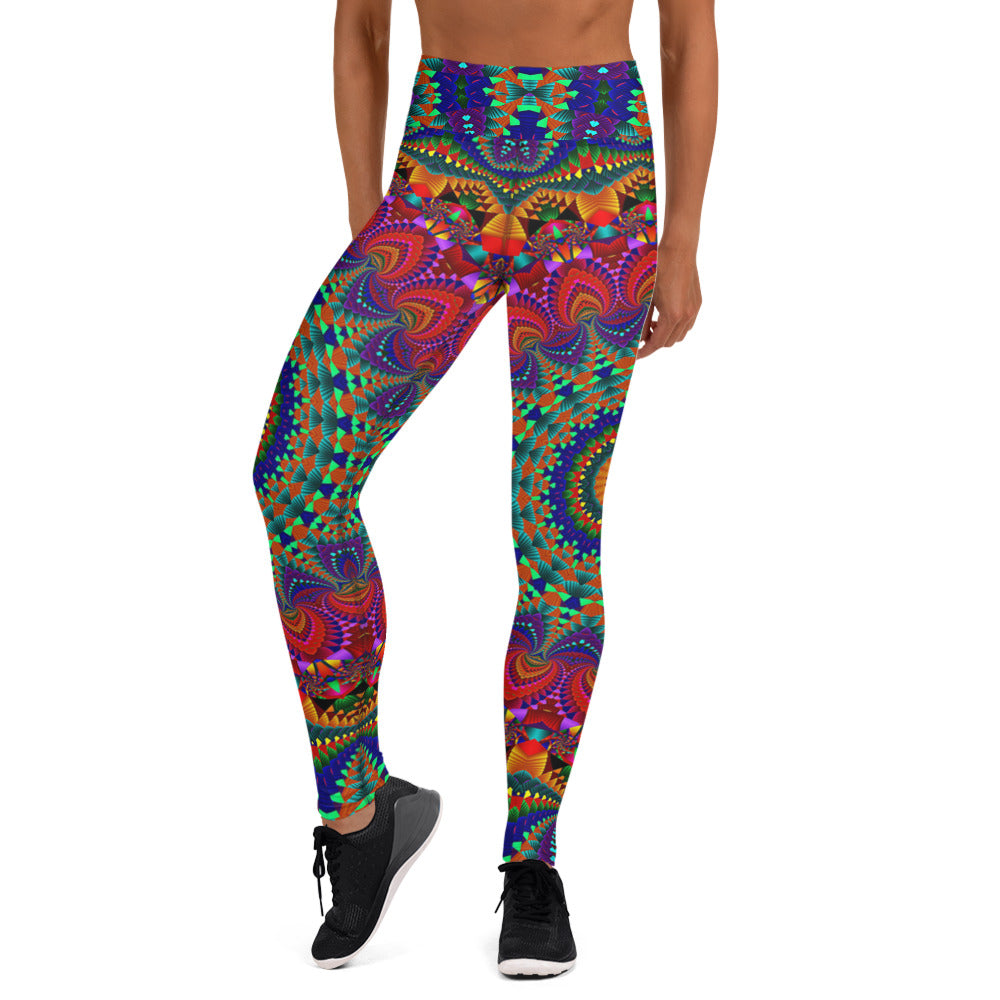 Boho Mandala Yogatights / Leggings - Neon Effect