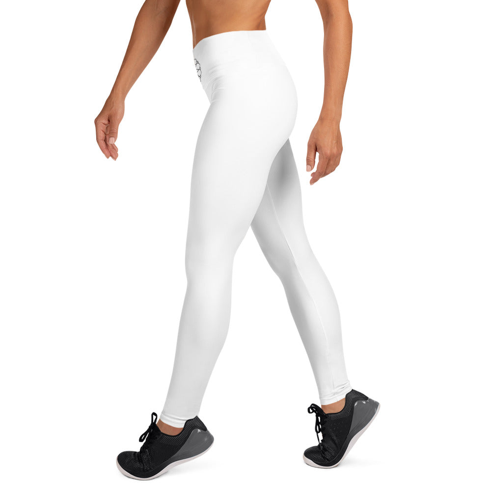 Vita Yogatights Leggings Med Hög Midja & Ficka