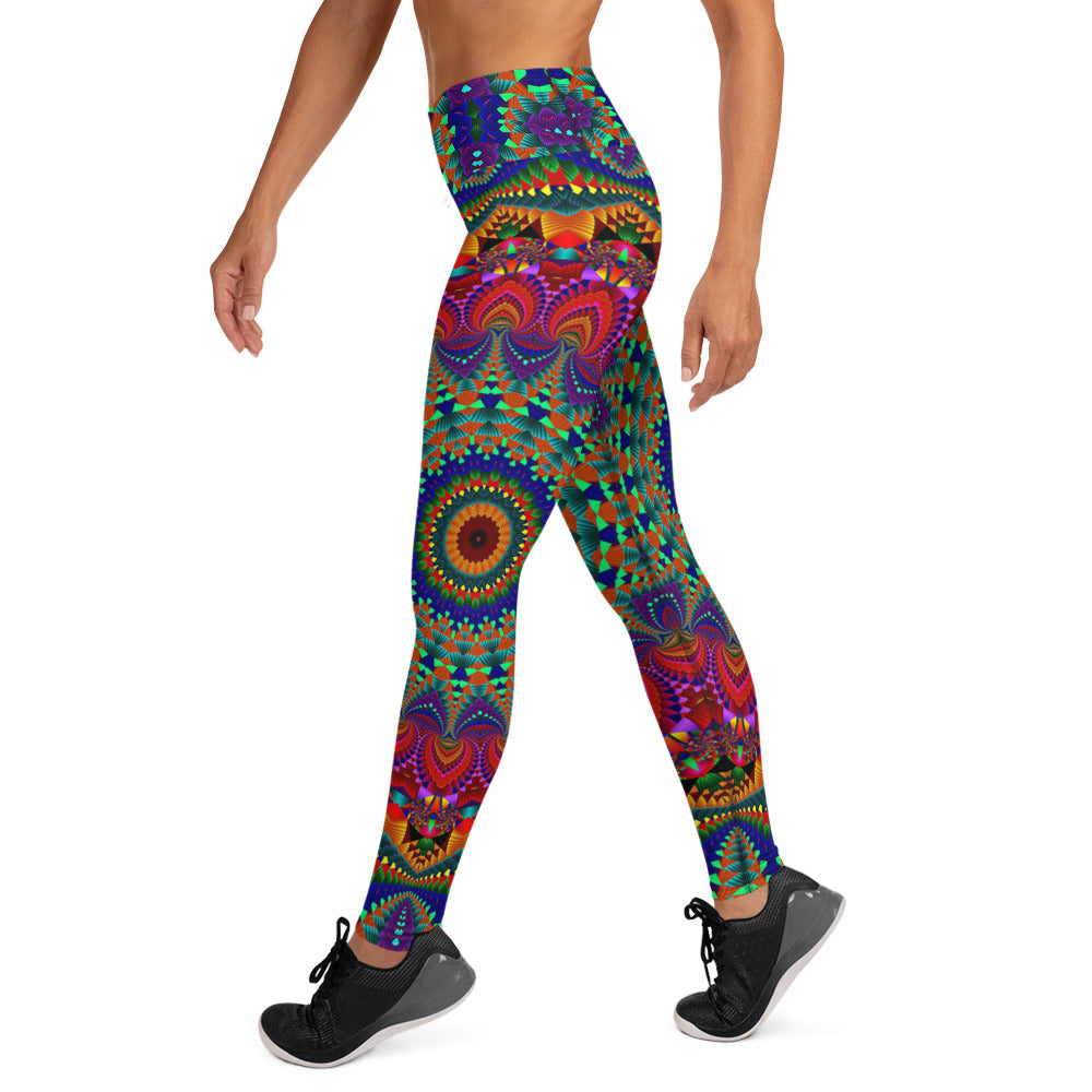 Boho Mandala Yogatights / Leggings - Neon Effect