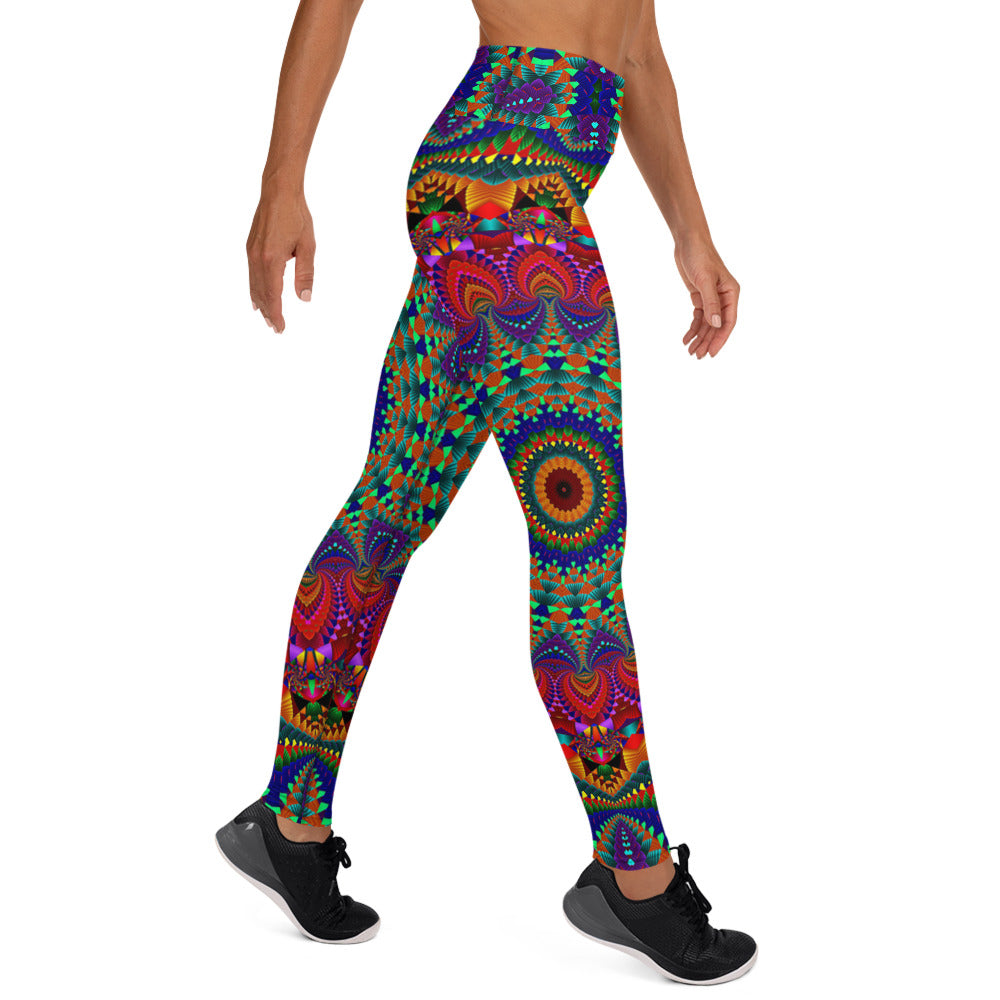 Boho Mandala Yogatights / Leggings - Neon Effect