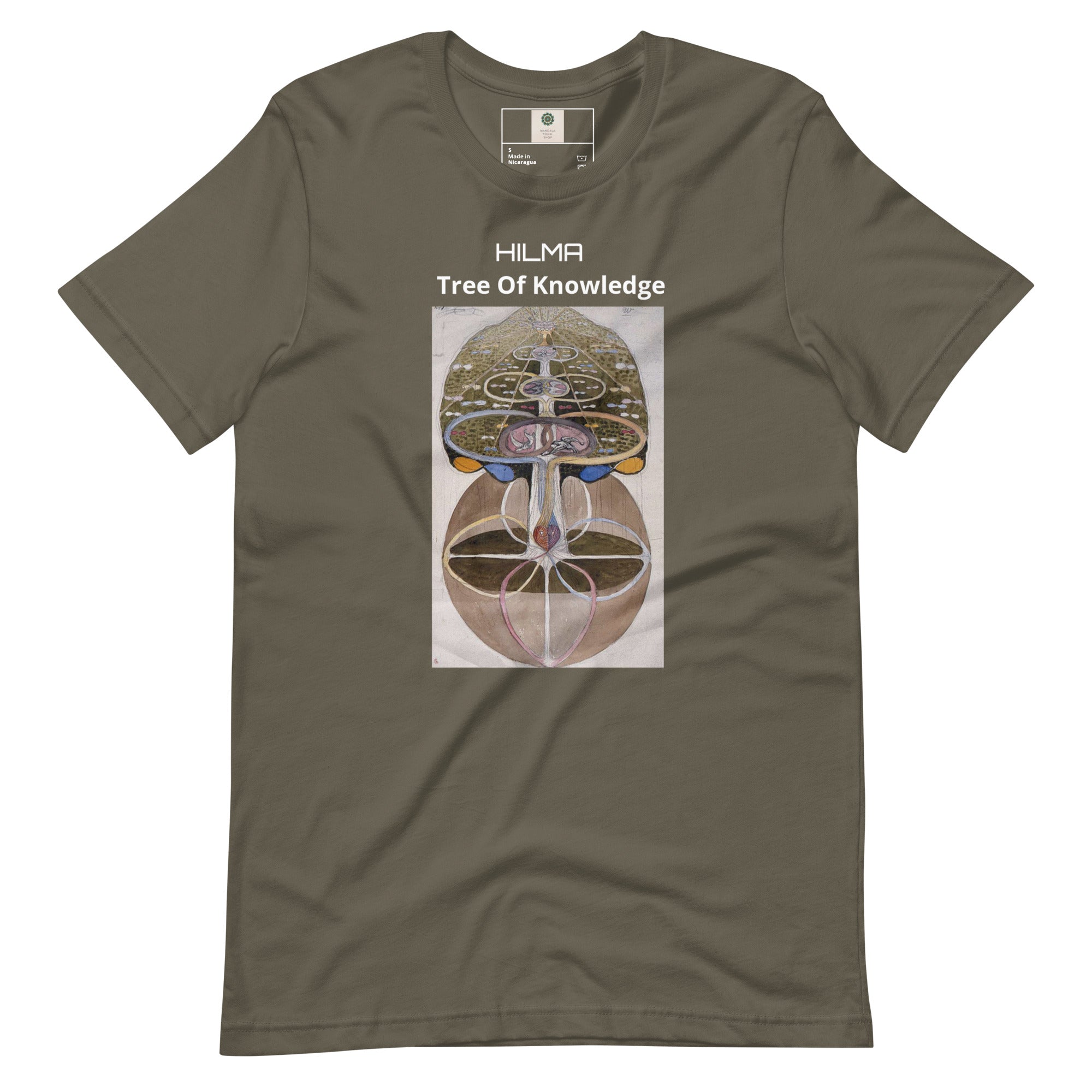 Hilma Af Klint Kortärmad 100% Bomull Brun T-Shirt - Tree Of Knowledge