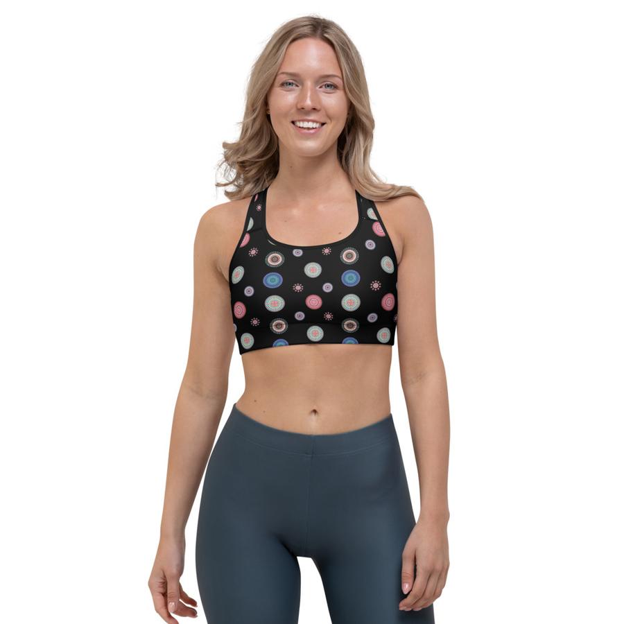 Svart Mandala Yoga Set - Yogatights & Sport BH