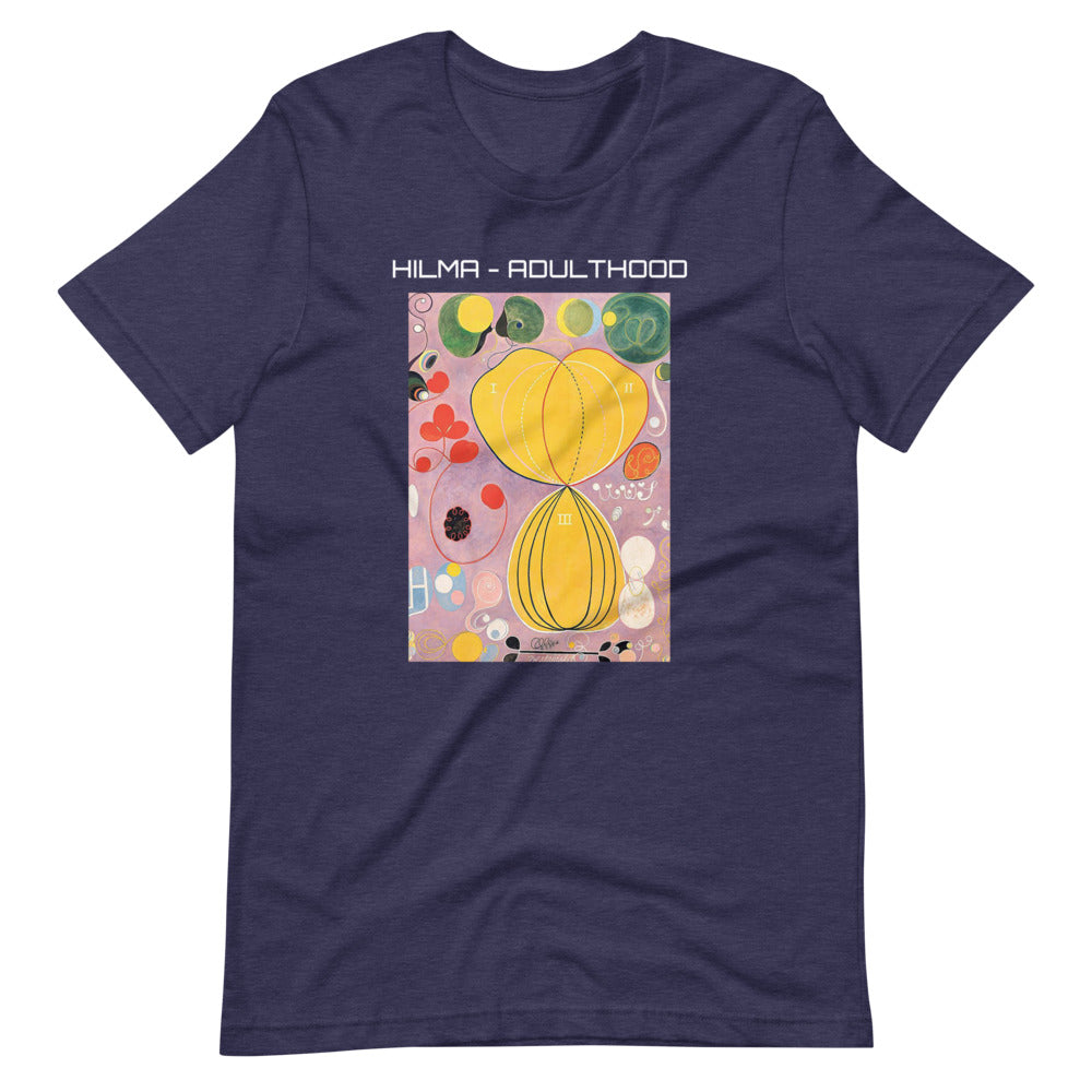 Hilma Af Klint Tryck Kortärmad 100% Bomull Blå T-Shirt - Adulthood